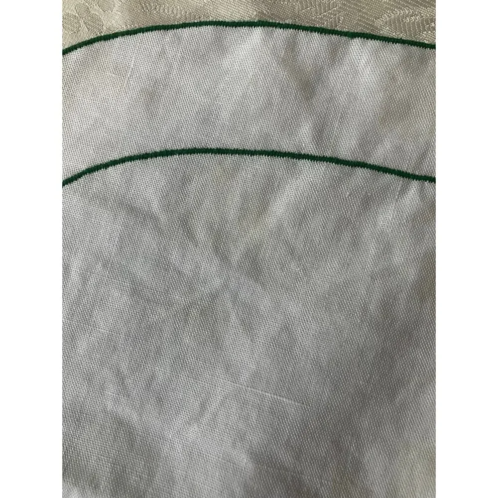 Vintage Linen Tulip Placemats Set of 4 White Embroidered Floral Table Mats